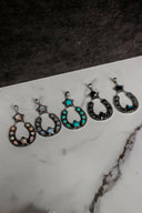 Starry Night Horseshoe Stone Pendant-Pendant Necklaces-Rae Collective, Women's Online Fashion Boutique Located in Phoenix, Arizona (Scottsdale Area)