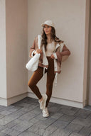 POL Multi Fabric Hooded Button Down Shacket-Shackets-Rae Collective, Women's Online Fashion Boutique Located in Phoenix, Arizona (Scottsdale Area)