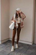 POL Multi Fabric Hooded Button Down Shacket-Shackets-Rae Collective, Women's Online Fashion Boutique Located in Phoenix, Arizona (Scottsdale Area)