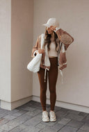 POL Multi Fabric Hooded Button Down Shacket-Shackets-Rae Collective, Women's Online Fashion Boutique Located in Phoenix, Arizona (Scottsdale Area)