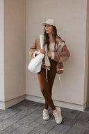 POL Multi Fabric Hooded Button Down Shacket-Shackets-Rae Collective, Women's Online Fashion Boutique Located in Phoenix, Arizona (Scottsdale Area)