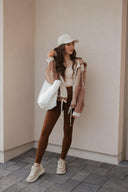 POL Multi Fabric Hooded Button Down Shacket-Shackets-Rae Collective, Women's Online Fashion Boutique Located in Phoenix, Arizona (Scottsdale Area)
