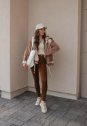 POL Multi Fabric Hooded Button Down Shacket-Shackets-Rae Collective, Women's Online Fashion Boutique Located in Phoenix, Arizona (Scottsdale Area)