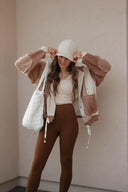 POL Multi Fabric Hooded Button Down Shacket-Shackets-Rae Collective, Women's Online Fashion Boutique Located in Phoenix, Arizona (Scottsdale Area)