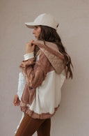 POL Multi Fabric Hooded Button Down Shacket-Shackets-Rae Collective, Women's Online Fashion Boutique Located in Phoenix, Arizona (Scottsdale Area)