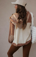 POL Multi Fabric Hooded Button Down Shacket-Shackets-Rae Collective, Women's Online Fashion Boutique Located in Phoenix, Arizona (Scottsdale Area)