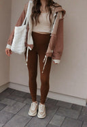 POL Multi Fabric Hooded Button Down Shacket-Shackets-Rae Collective, Women's Online Fashion Boutique Located in Phoenix, Arizona (Scottsdale Area)