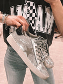 Shine Bright Sequin Star Accented Sneaker-Sneakers-Rae Collective, Women's Online Fashion Boutique Located in Phoenix, Arizona (Scottsdale Area)