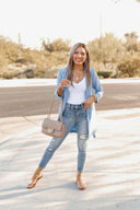 Zoom Meeting Lined Long Blazer Jacket-Blazers-Rae Collective, Women's Online Fashion Boutique Located in Phoenix, Arizona (Scottsdale Area)