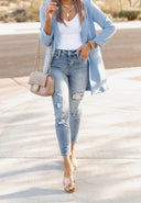 Zoom Meeting Lined Long Blazer Jacket-Blazers-Rae Collective, Women's Online Fashion Boutique Located in Phoenix, Arizona (Scottsdale Area)