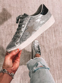 Shine Bright Sequin Star Accented Sneaker-Sneakers-Rae Collective, Women's Online Fashion Boutique Located in Phoenix, Arizona (Scottsdale Area)