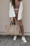 POL Multi Fabric Hooded Button Down Shacket-Shackets-Rae Collective, Women's Online Fashion Boutique Located in Phoenix, Arizona (Scottsdale Area)