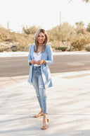 Zoom Meeting Lined Long Blazer Jacket-Blazers-Rae Collective, Women's Online Fashion Boutique Located in Phoenix, Arizona (Scottsdale Area)