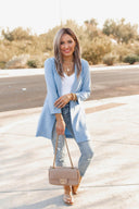 Zoom Meeting Lined Long Blazer Jacket-Blazers-Krush Kandy, Women's Online Fashion Boutique Located in Phoenix, Arizona (Scottsdale Area)