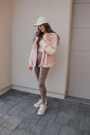 POL Multi Fabric Hooded Button Down Shacket-Shackets-Rae Collective, Women's Online Fashion Boutique Located in Phoenix, Arizona (Scottsdale Area)
