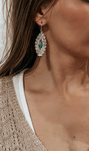 Canyon Crest Sterling Stamped Earrings-Drop Earrings-Rae Collective, Women's Online Fashion Boutique Located in Phoenix, Arizona (Scottsdale Area)