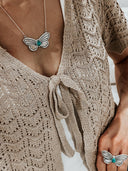 Single Stone Butterfly Ring-Statement Rings-Rae Collective, Women's Online Fashion Boutique Located in Phoenix, Arizona (Scottsdale Area)