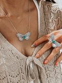 Single Stone Butterfly Ring-Statement Rings-Rae Collective, Women's Online Fashion Boutique Located in Phoenix, Arizona (Scottsdale Area)