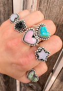 With All My Love Single Stone Heart Ring MADE TO ORDER-Statement Rings-Rae Collective, Women's Online Fashion Boutique Located in Phoenix, Arizona (Scottsdale Area)