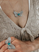 Single Stone Butterfly Ring-Statement Rings-Rae Collective, Women's Online Fashion Boutique Located in Phoenix, Arizona (Scottsdale Area)