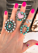 Small Horseshoe Sterling Silver Cluster Ring-Cluster Rings-Rae Collective, Women's Online Fashion Boutique Located in Phoenix, Arizona (Scottsdale Area)