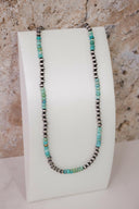 MADE TO ORDER. Turquoise Slab Cluster & Desert Pearl Necklace-Chain Necklaces-Rae Collective, Women's Online Fashion Boutique Located in Phoenix, Arizona (Scottsdale Area)