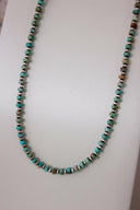 MADE TO ORDER. Turquoise Slab Cluster & Desert Pearl Necklace-Chain Necklaces-Rae Collective, Women's Online Fashion Boutique Located in Phoenix, Arizona (Scottsdale Area)