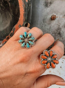 Daisy Blossom Boho Cluster Ring-Cluster Rings-Rae Collective, Women's Online Fashion Boutique Located in Phoenix, Arizona (Scottsdale Area)