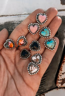 Ava Heart Stone Stud Earring | Multiple Stone Options-Stud Earrings-Rae Collective, Women's Online Fashion Boutique Located in Phoenix, Arizona (Scottsdale Area)