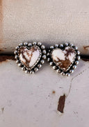 Ava Heart Stone Stud Earring | Multiple Stone Options-Stud Earrings-Rae Collective, Women's Online Fashion Boutique Located in Phoenix, Arizona (Scottsdale Area)