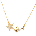 Krush Kouture: Shooting Stars Necklace-Chain Necklaces-Krush Kandy, Women's Online Fashion Boutique Located in Phoenix, Arizona (Scottsdale Area)