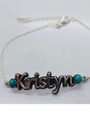 Sterling Name Slider Bracelet MADE TO ORDER-Chain Bracelets-Rae Collective, Women's Online Fashion Boutique Located in Phoenix, Arizona (Scottsdale Area)