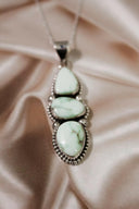 Palomas Three Stone Pendant-Chain Necklaces-Krush Kandy, Women's Online Fashion Boutique Located in Phoenix, Arizona (Scottsdale Area)