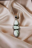 Palomas Three Stone Pendant-Chain Necklaces-Rae Collective, Women's Online Fashion Boutique Located in Phoenix, Arizona (Scottsdale Area)