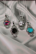 Adeline's Single Stone Pendant-Chain Necklaces-Rae Collective, Women's Online Fashion Boutique Located in Phoenix, Arizona (Scottsdale Area)