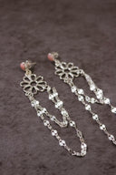 Stone Delight Chain Earrings-Stud Earrings-Rae Collective, Women's Online Fashion Boutique Located in Phoenix, Arizona (Scottsdale Area)