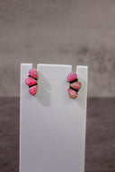 Three Stone Cluster Earrings-Stud Earrings-Rae Collective, Women's Online Fashion Boutique Located in Phoenix, Arizona (Scottsdale Area)