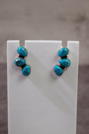 Three Stone Cluster Earrings-Stud Earrings-Krush Kandy, Women's Online Fashion Boutique Located in Phoenix, Arizona (Scottsdale Area)