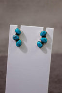 Three Stone Cluster Earrings-Stud Earrings-Rae Collective, Women's Online Fashion Boutique Located in Phoenix, Arizona (Scottsdale Area)