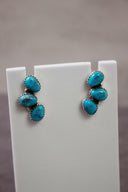 Three Stone Cluster Earrings-Stud Earrings-Rae Collective, Women's Online Fashion Boutique Located in Phoenix, Arizona (Scottsdale Area)