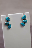 Three Stone Cluster Earrings-Stud Earrings-Rae Collective, Women's Online Fashion Boutique Located in Phoenix, Arizona (Scottsdale Area)