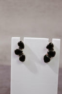 Three Stone Cluster Earrings-Stud Earrings-Rae Collective, Women's Online Fashion Boutique Located in Phoenix, Arizona (Scottsdale Area)