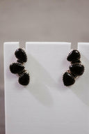 Three Stone Cluster Earrings-Stud Earrings-Rae Collective, Women's Online Fashion Boutique Located in Phoenix, Arizona (Scottsdale Area)