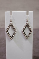 Sterling Studded Diamond Earrings-Stud Earrings-Krush Kandy, Women's Online Fashion Boutique Located in Phoenix, Arizona (Scottsdale Area)