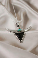 Lassie's Wild Horn Stone Necklace-Chain Necklaces-Krush Kandy, Women's Online Fashion Boutique Located in Phoenix, Arizona (Scottsdale Area)
