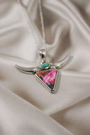 Lassie's Wild Horn Stone Pendant-Chain Necklaces-Rae Collective, Women's Online Fashion Boutique Located in Phoenix, Arizona (Scottsdale Area)