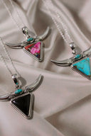 Lassie's Wild Horn Stone Necklace-Chain Necklaces-Rae Collective, Women's Online Fashion Boutique Located in Phoenix, Arizona (Scottsdale Area)