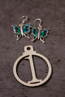 One Of A Kind Butterfly Stone Earrings-Stud Earrings-Rae Collective, Women's Online Fashion Boutique Located in Phoenix, Arizona (Scottsdale Area)