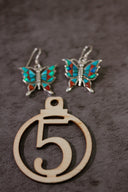 One Of A Kind Butterfly Stone Earrings-Stud Earrings-Rae Collective, Women's Online Fashion Boutique Located in Phoenix, Arizona (Scottsdale Area)