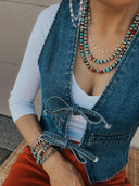 Summertime Feelin Desert Pearl Necklace | PREORDER NOW OPEN-Chain Necklaces-Rae Collective, Women's Online Fashion Boutique Located in Phoenix, Arizona (Scottsdale Area)